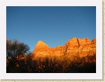 Zion 081 * The last rays of sun falling on the high cliff walls just north of the Watchman * The last rays of sun falling on the high cliff walls just north of the Watchman * 2816 x 2112 * (2.95MB)